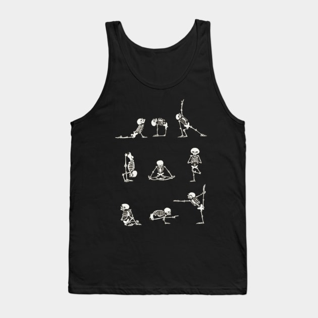 Skeleton Yoga Sport Funny Tank Top by brillallfarriambd